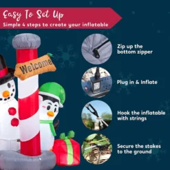 6ft Tall LED Welcome Sign Inflatable Christmas Decor 12 6ft Tall LED Welcome Sign Inflatable Christmas Decor -Christmas Decoration Shop 6ft Tall LED Welcome Sign Inflatable Christmas Decor 3 600x600 1