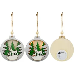 6pcs Reindeer LED Carved Wooden Christmas Ornaments -Christmas Decoration Shop 6pcs Reindeer LED Carved Wooden Christmas Ornaments 6 结果