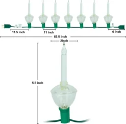 7pcs Warm White Vintage Christmas Bubble Lights -Christmas Decoration Shop 7 Count Warm White Christmas Bubble String Lights 4 result 600x587 1