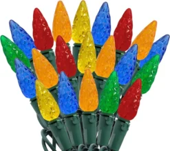 70 LED C6 Multicolor Christmas Light 22.6ft -Christmas Decoration Shop 70 Count C6 Christmas Light Multicolor 7 result 600x532 1