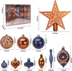 70Pcs Christmas Ornaments With Heart Blue, Silver, & White 11 70Pcs Christmas Ornaments With Heart Blue, Silver, & White -Christmas Decoration Shop 70 Pcs Christmas Ornaments with Heart Blue Silver amp White 4 result 600x594 1