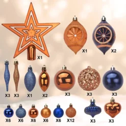 70Pcs Christmas Ornaments With Heart Blue, Silver, & White 12 70Pcs Christmas Ornaments With Heart Blue, Silver, & White -Christmas Decoration Shop 70 Pcs Christmas Ornaments with Heart Blue Silver amp White 5 result 600x600 1