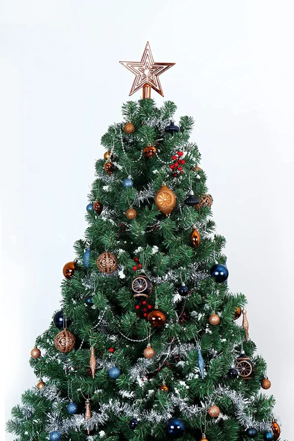 70Pcs Christmas Ornaments With Heart Blue, Silver, & White 8 70Pcs Christmas Ornaments With Heart Blue, Silver, & White - Image 6