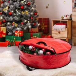 2pcs Red Christmas Wreath Storage Bags 36in 13 2pcs Red Christmas Wreath Storage Bags 36in -Christmas Decoration Shop 71CP40 zlPL. AC SL1200 600x600 1