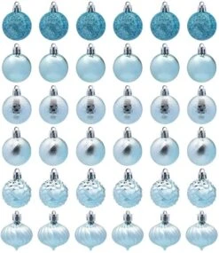 36pcs Baby Blue Christmas Ornaments 1.57in -Christmas Decoration Shop 71K8614vxaL. AC SL1200 2 600x693 1