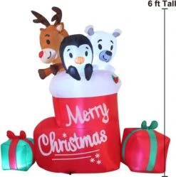 6ft Tall LED Inflatable Christmas Stocking -Christmas Decoration Shop 71abfjFYvmL. AC SL1500 600x604 1