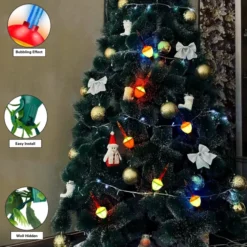 7 LED Multicolor Christmas Bubble String Lights 7ft -Christmas Decoration Shop 7ft Christmas Bubble String Lights 3 result 600x600 1