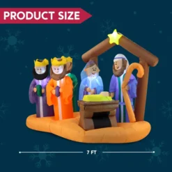 7ft Christmas Inflatable Nativity Scene Decoration 12 7ft Christmas Inflatable Nativity Scene Decoration -Christmas Decoration Shop 7ft Christmas Inflatable Nativity Scene Decoration 5 600x600 1