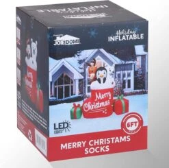 6ft Tall LED Inflatable Christmas Stocking -Christmas Decoration Shop 81BmpGphslL. AC SL1500 600x596 1