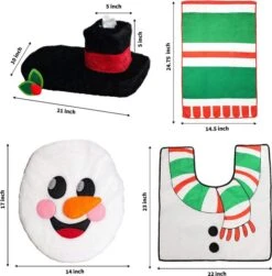 10pcs Santa And Snowman Themes Bathroom Decoration 11 10pcs Santa And Snowman Themes Bathroom Decoration -Christmas Decoration Shop 81ECm3rB2lL. AC SL1500 11 600x609 1