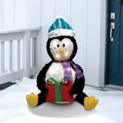 Collapsible LED Light Up Penguin Decoration 30in -Christmas Decoration Shop 81JSnDPoi3L. AC SL1500 600x600 1