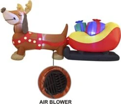 8ft Long Puppy Christmas Inflatable -Christmas Decoration Shop 81f1845SUmL. AC SL1500 1 600x518 1