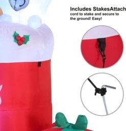 6ft Tall LED Inflatable Christmas Stocking -Christmas Decoration Shop 81jpf MrLXL. AC SL1500 600x623 1