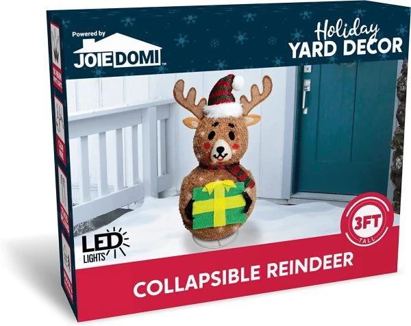 3ft 100 LED Collapsible Reindeer Yard Light 7 3ft 100 LED Collapsible Reindeer Yard Light - Image 5