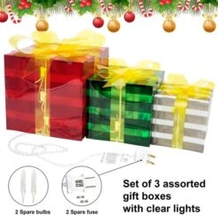 3pcs Decorative PVC Christmas Light Box -Christmas Decoration Shop 81nSwdZ2iXL. AC SL1500 600x590 1