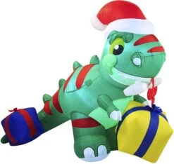 6ft LED Christmas Dinosaur Inflatable With A Gift -Christmas Decoration Shop 81qhIE0shOL. AC SL1500 Copy 600x569 1