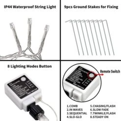 335 LED Warm White Star String Lights 16.4ft -Christmas Decoration Shop 81wpMNxYmmL. AC SL1500 1 600x600 1