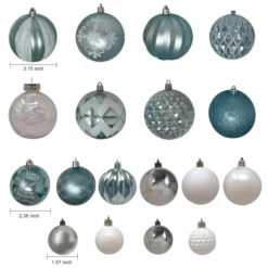 87pcs White And Baby Blue Christmas Ornaments -Christmas Decoration Shop 87ct Assorted Red amp White Christmas Ornaments Set with Pine Corn 3 result 600x600 1