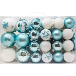 88pcs Gold & Silver Shatterproof Christmas Ornaments