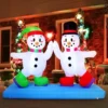 8ft Inflatable LED High Five Snowman Ice Skating 1 8ft Inflatable LED High Five Snowman Ice Skating -Christmas Decoration Shop 8ft Inflatable LED High Five Snowman Ice Skating 6 600x600 1