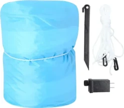 8ft Inflatable LED High Five Snowman Ice Skating -Christmas Decoration Shop 8ft Inflatable LED High Five Snowman Ice Skating 7 600x528 1