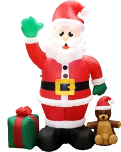 8ft LED Christmas Giant Inflatable Santa Claus -Christmas Decoration Shop 8ft LED Christmas Giant Inflatable Santa Claus 2 600x750 1