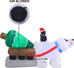 8ft Long LED Polar Bear Inflatable Decoration 11 8ft Long LED Polar Bear Inflatable Decoration -Christmas Decoration Shop 8ft Long LED Polar Bear Inflatable Decoration 4 result 600x546 1
