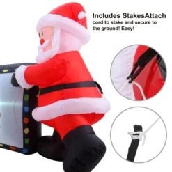 8ft LED Inflatable Reindeer Pulling Banner With Santa 11 8ft LED Inflatable Reindeer Pulling Banner With Santa -Christmas Decoration Shop 8ft Reindeer Pulling Banner With Santa Banner Christmas Inflatable 4 result 600x600 1