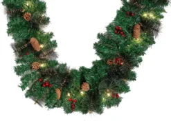 50 Lights Christmas Garland Prelit 9ft 10 50 Lights Christmas Garland Prelit 9ft -Christmas Decoration Shop 9 ft Artificial Garland with 50 Lights amp Decorations 3 result 600x428 1