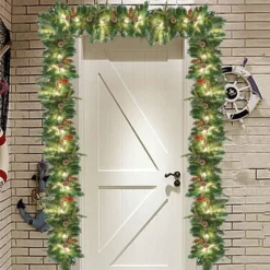 9ft Snow Flocked Prelit Christmas Garland With 50 Lights 13 9ft Snow Flocked Prelit Christmas Garland With 50 Lights -Christmas Decoration Shop 9 ft Snow Flocked Artificial Garland with 50 Lights amp Decorations 6 result 600x600 1