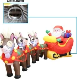 9.5ft LED Christmas Inflatable Santa With Reindeer -Christmas Decoration Shop 9.5ft LED Christmas Inflatable Santa with Reindeer 4 600x627 1
