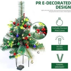 2pcs Christmas Tree Pathway Lights Set 24.5in -Christmas Decoration Shop 91Et8KVE03L. AC SL1500 1 600x600 1