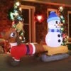 8ft Long Christmas Inflatable Weiner Dog Yard Decor -Christmas Decoration Shop 91KMeyEDV L. AC SL1500 1 600x600 1