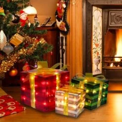 3pcs Decorative PVC Christmas Light Box -Christmas Decoration Shop 91RbM3Fa0TL. AC SL1500 600x600 1