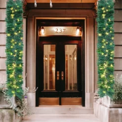 Christmas Garland Pre Lit 9ft