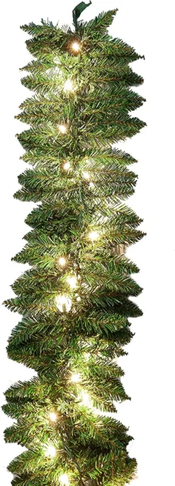 Pre Lit Christmas Garland 9ft 10 Pre Lit Christmas Garland 9ft -Christmas Decoration Shop Artificial Holiday Garland with 50 Lights 9 ft 3 result