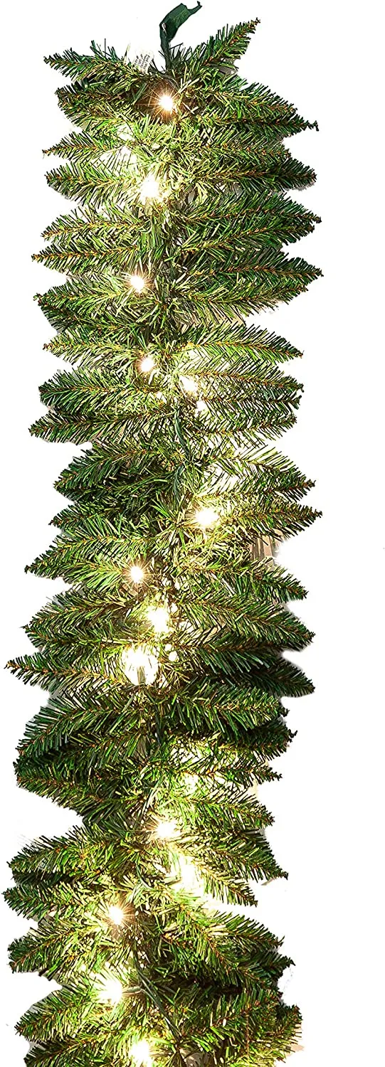 Pre Lit Christmas Garland 9ft 5 Pre Lit Christmas Garland 9ft - Image 3