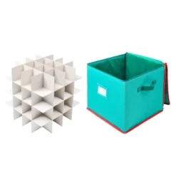 Blue Christmas Ornament Storage Box -Christmas Decoration Shop Blue Christmas Ornament Storage Box 4 1 600x600 1