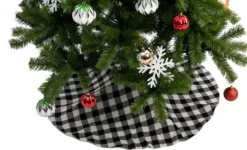 Black And White Buffalo Plaid Christmas Tree Skirt 48in -Christmas Decoration Shop Buffalo Red Large Plaid Christmas Tree Skirt 48in 3 result 1 600x364 1