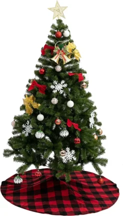 Red And Black Buffalo Plaid Christmas Tree Skirt 48in -Christmas Decoration Shop Buffalo Red Large Plaid Christmas Tree Skirt 48in 3 result 2 600x1049 1