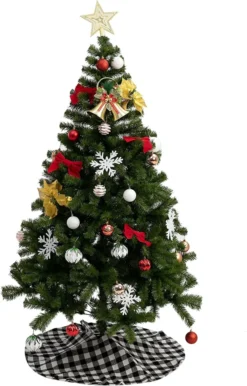 Black And White Buffalo Plaid Christmas Tree Skirt 48in -Christmas Decoration Shop Buffalo Red Large Plaid Christmas Tree Skirt 48in 5 result 1 600x938 1