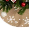 Snowflakes Christmas Tree Skirt Decoration 36in -Christmas Decoration Shop Burlap Snowflake Christmas Tree Skirt 36in 1 result 600x557 1