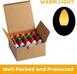 25pcs C9 Multicolor Replacement Bulbs 12 25pcs C9 Multicolor Replacement Bulbs -Christmas Decoration Shop C9 Incandescent Bulb Replacement Multicolor Bulbs 25 Packs 5 result 600x579 1