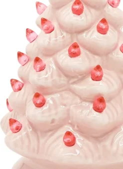 Pink Prelit Tabletop Ceramic Christmas Tree 7in -Christmas Decoration Shop Ceramic Christmas Tree Pink 7in 2 600x820 1