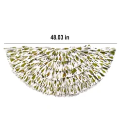 Ruffle Trim Burlap Christmas Tree Skirt 48in -Christmas Decoration Shop Christmas Burlap Ruffle Trim Tree Skirt 5 result 600x600 1