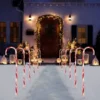 12pcs Thick Red And White Candy Cane Pathway Lights 28in -Christmas Decoration Shop Christmas Candy Cane Pathway Marker Thick Red 28in 5 600x600 1