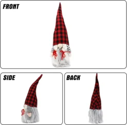 2pcs Couple Plush Gnome Ornaments Tabletop -Christmas Decoration Shop Christmas Couple Gnome Christmas Tabletop 3 result 600x591 1