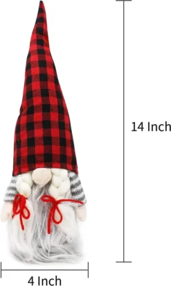 2pcs Couple Plush Gnome Ornaments Tabletop -Christmas Decoration Shop Christmas Couple Gnome Christmas Tabletop 4 result 600x1000 1