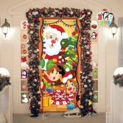 Christmas Door Cover With Window Clings -Christmas Decoration Shop Christmas Door Cover with Window Clings 2 result 600x600 1