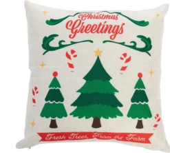 4pcs Rustic Farmhouse Christmas Pillow Covers 18x18in -Christmas Decoration Shop Christmas Farmhouse Pillow Cover 4 Pcs 5 result 600x540 1